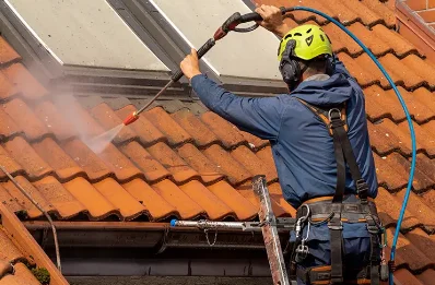 Démoussage et hydrofuge de toiture à Huez
